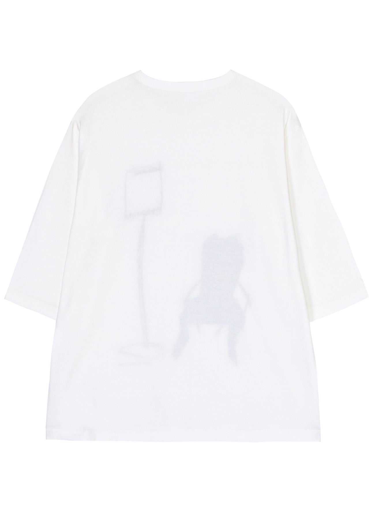 20/1 Combed Jersey 3/4 Sleeve Shirt with Chair Print - Soft & Comfortable Casual Top for Women, Perfect for Office, Outings and Everyday Wear