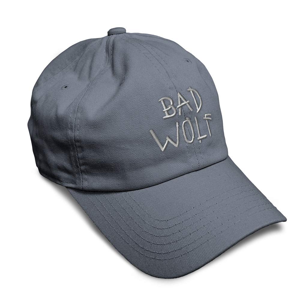 Soft Baseball Cap with Bad Wolf & Wild Animal Embroidery - Funny Cotton Dad Hats for Men & Women - Perfect for Outdoor Activities, Sports, and Casual Wear