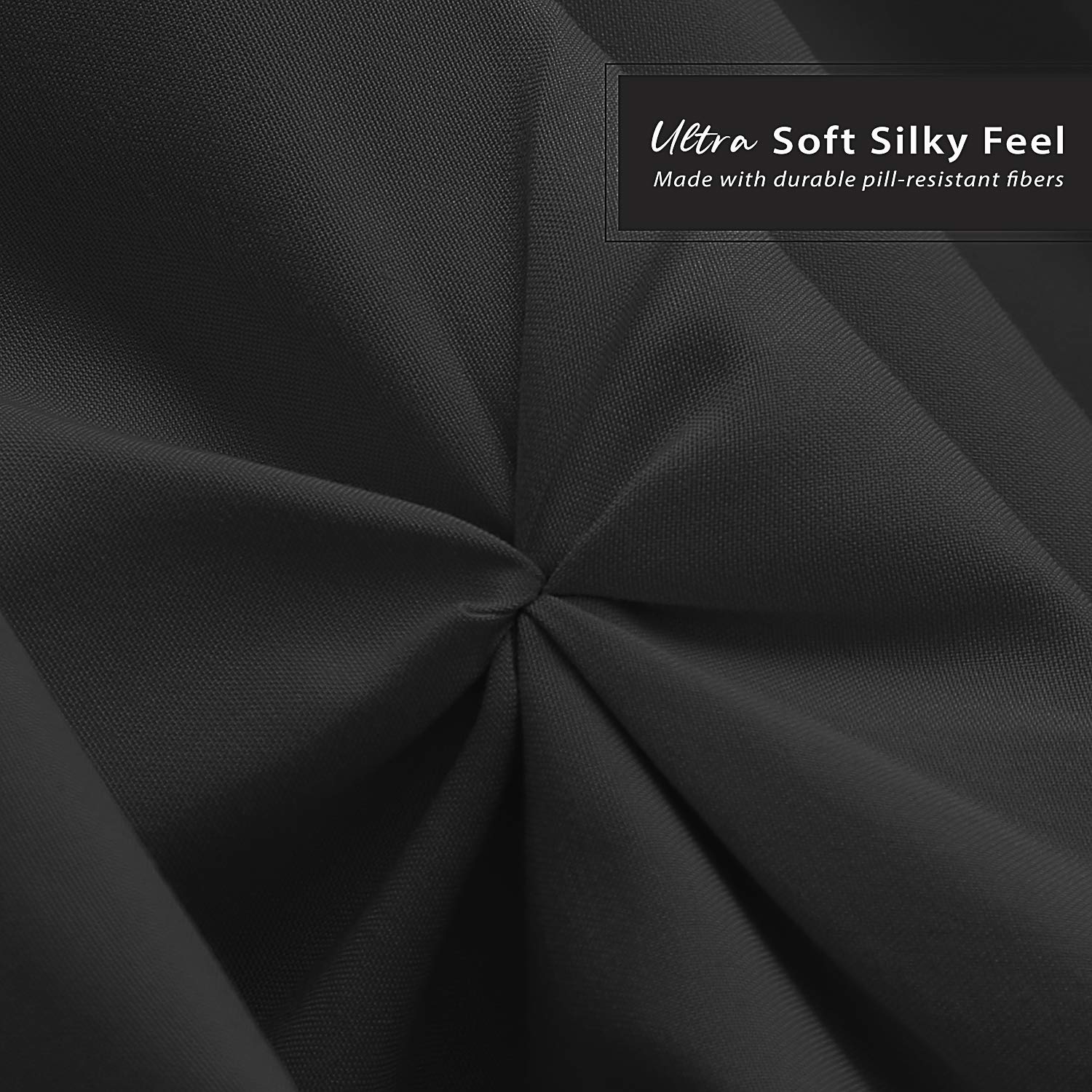 Premium Black Full Size Bed Skirt - 14