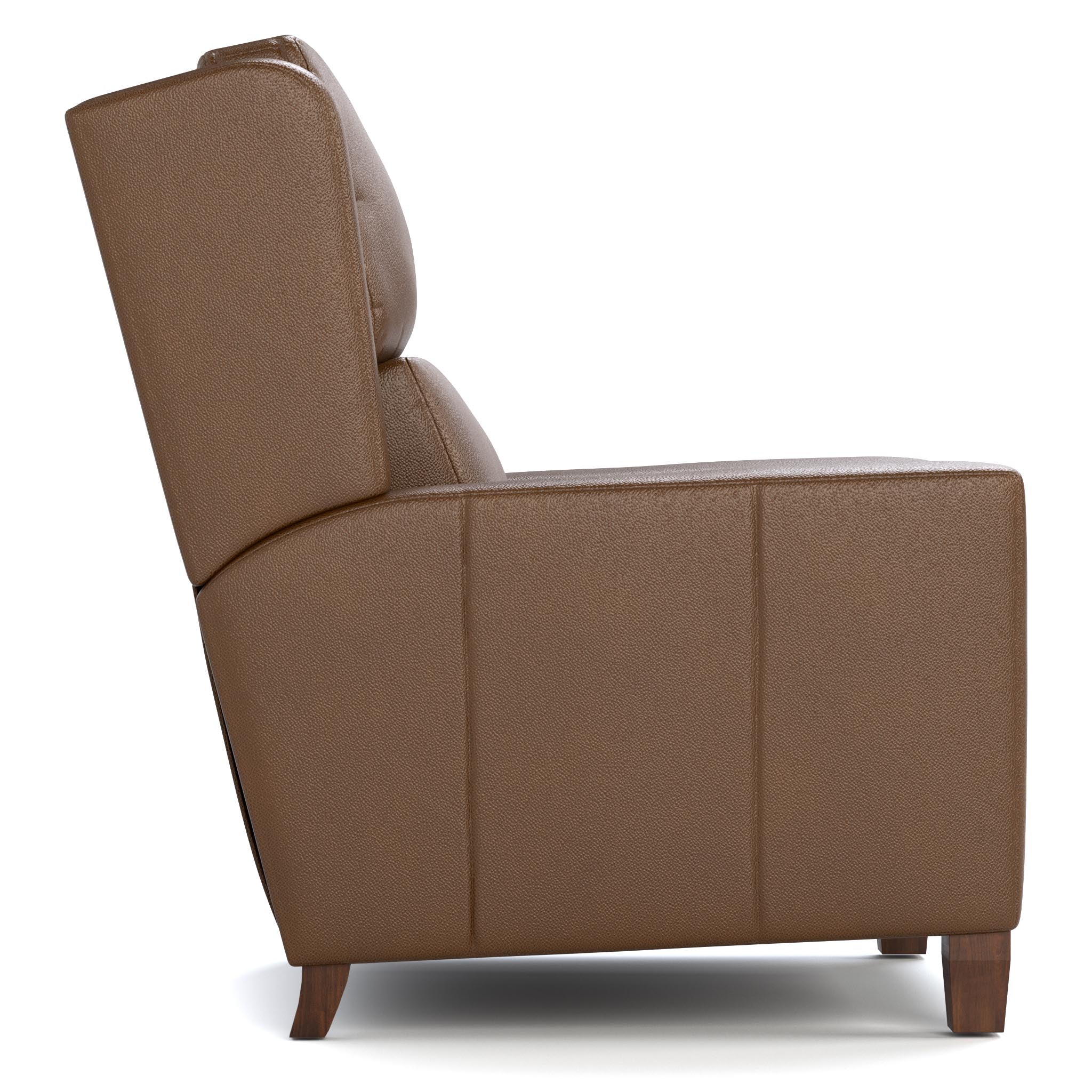 Premium Woodlands Track Arm Power Recliner - Comfortable Electric Lift Chair for Living Room, Home Theater & Elderly Care - Brown Leather Reclining Sofa with Remote Control