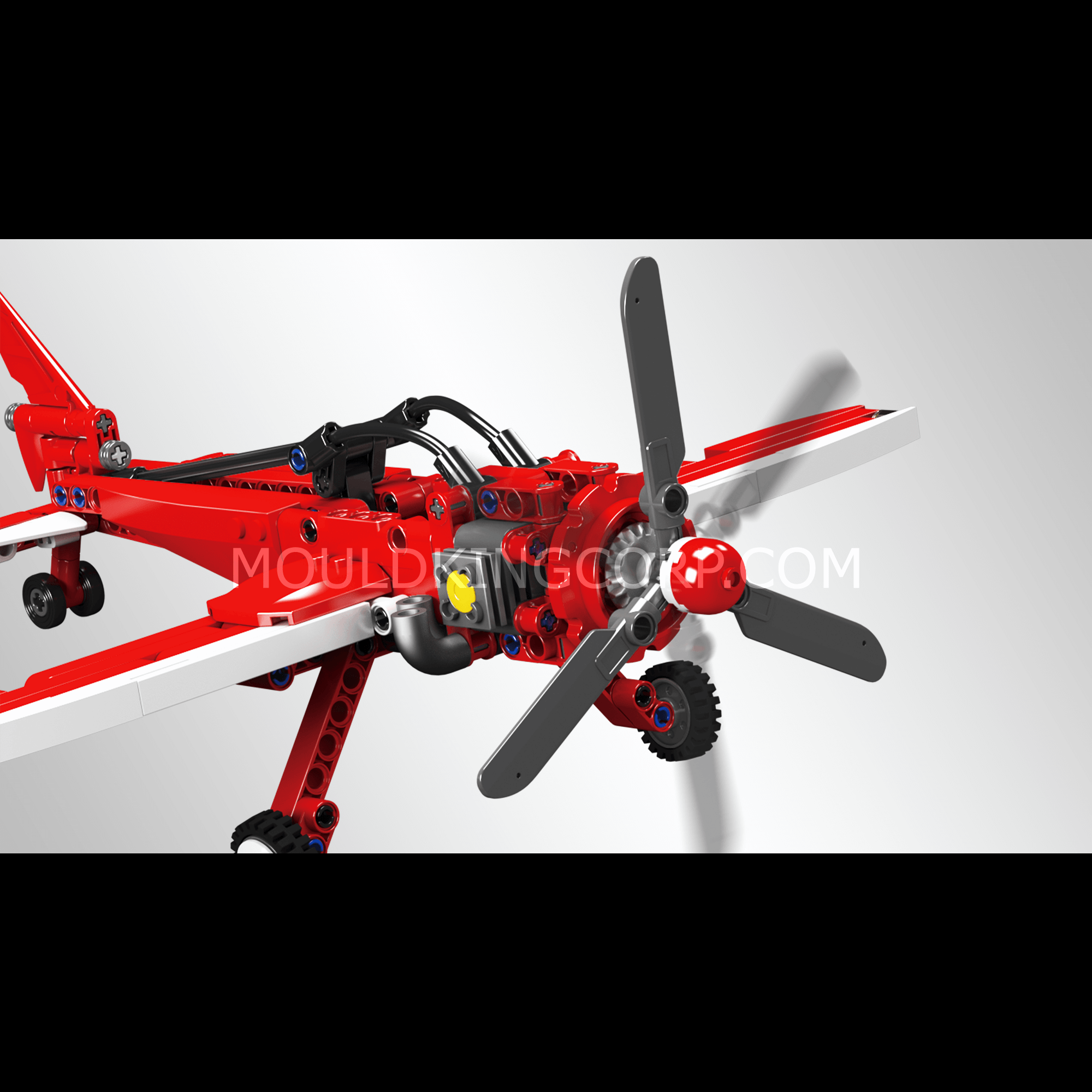 Mould King 24023 Racing Plane Building Blocks Set - 252 PCS STEM Toy for Kids & Adults | Creative Play, Gift Idea, Home Decoration, Birthday Party Fun