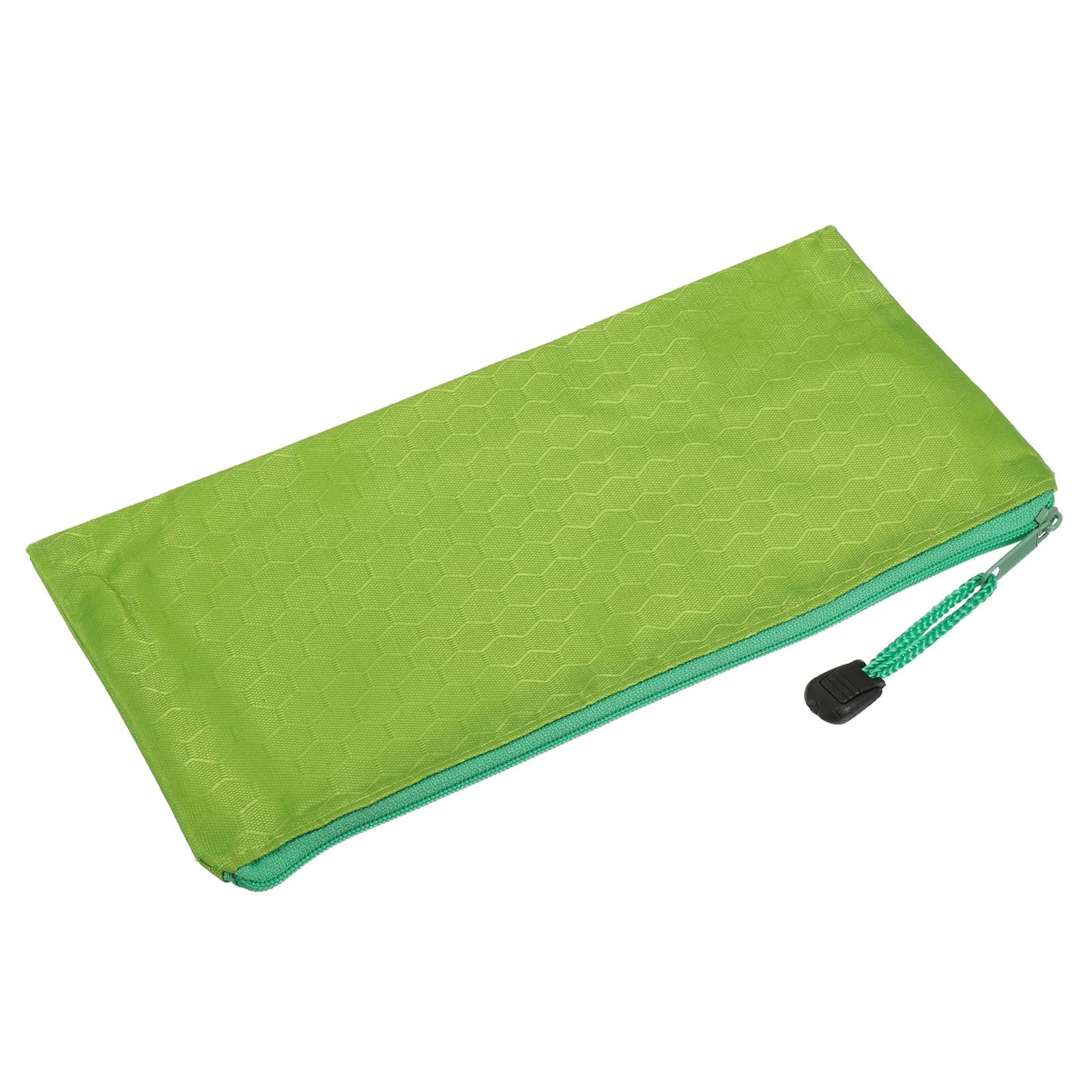 Waterproof A6 Zipper File Bags 10 Pack - Document Organizer Pouch for Travel, Office Supplies & School - Green File Storage for Passports, Receipts, Photos & Important Papers
