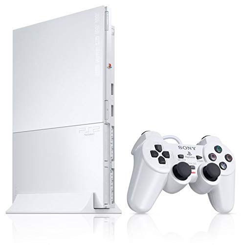 Sony PlayStation 2 Slim Console - White Edition | Classic Gaming System for Retro Game Lovers | Perfect for Home Entertainment & Gaming Parties
