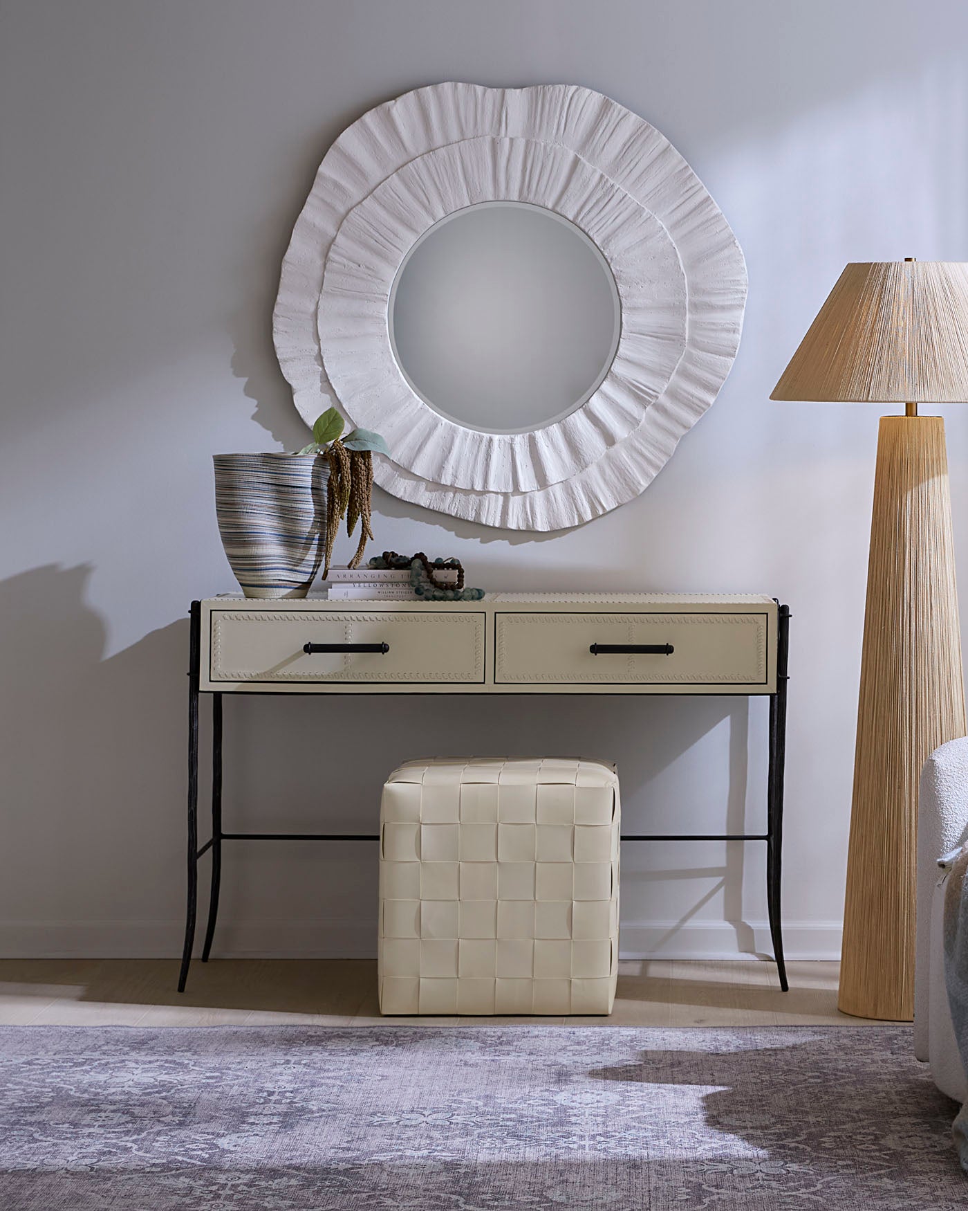 Modern Nevado Wooden Console Table - Entryway Sofa Table with Storage Shelf | Perfect for Hallway, Living Room & Bedroom Decor