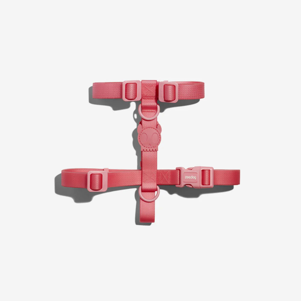 Neopro Bubblegum H Harness for Dogs by Zee.Dog - Adjustable Pet Harness for Small & Medium Dogs, Perfect for Walking, Running & Outdoor Adventures
