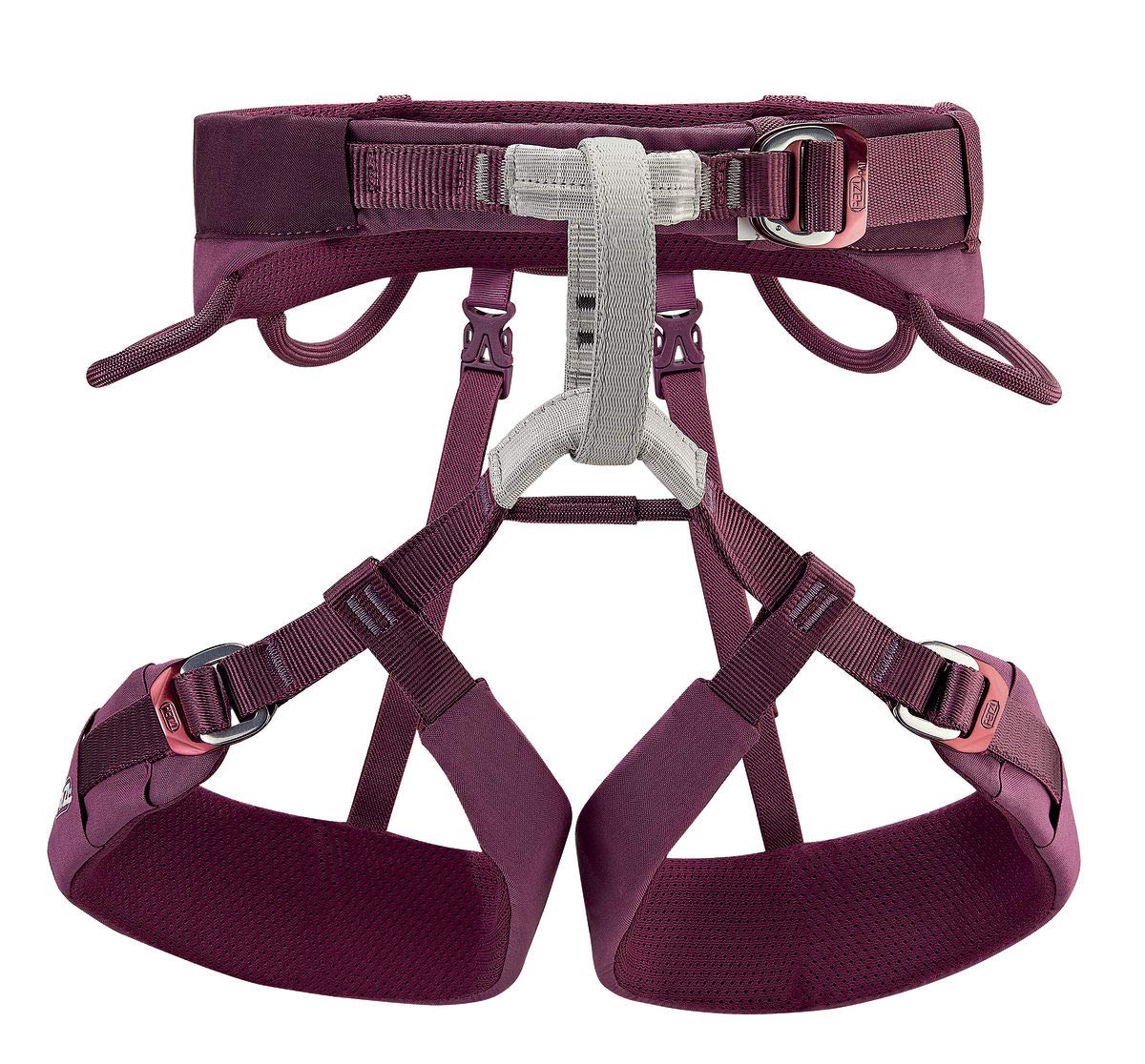 PETZL Luna Women's Adjustable Rock Climbing Harness - Lightweight Ice Climbing Gear for Single & Multi-Pitch Ascents - Violet - Perfect for Outdoor Adventures & Gym Training