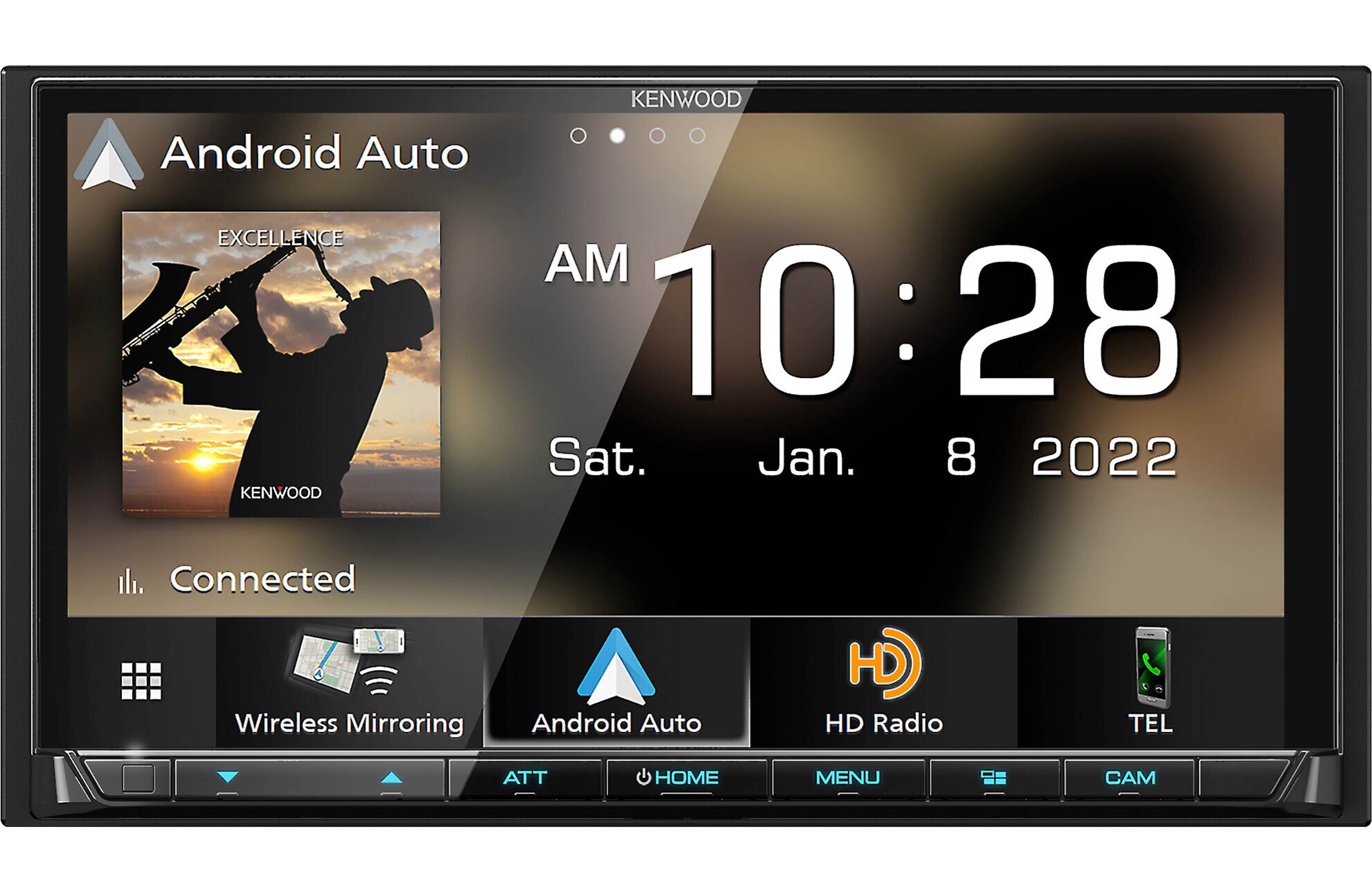 Kenwood Excelon DMX908S Digital Multimedia Car Stereo Receiver - Bluetooth, HD Radio, Apple CarPlay & Android Auto - Perfect for Road Trips & Daily Commutes