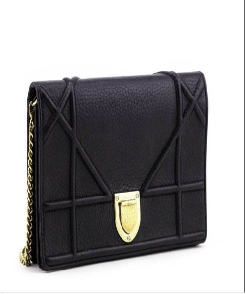 Dior Diorama Calfskin Leather Handbag Black - Luxury Designer Shoulder Bag for Women, Perfect for Evening Parties & Special Occasions
