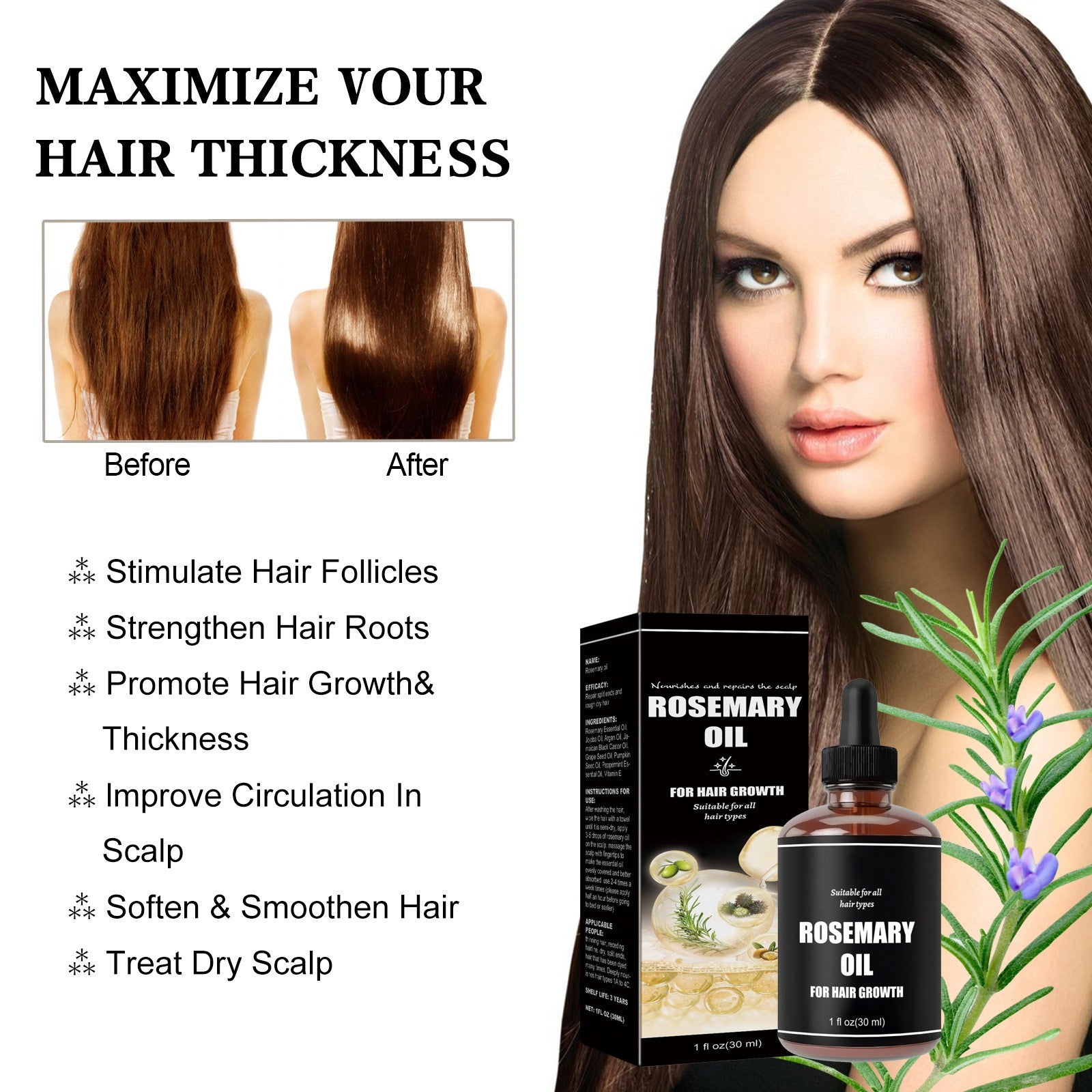 Premium Hair Repair Treatment for Damaged, Dry & Frizzy Hair - Deep Conditioning for Soft, Smooth & Dense Hair - Perfect for Daily Care & Salon-Quality Results at Home