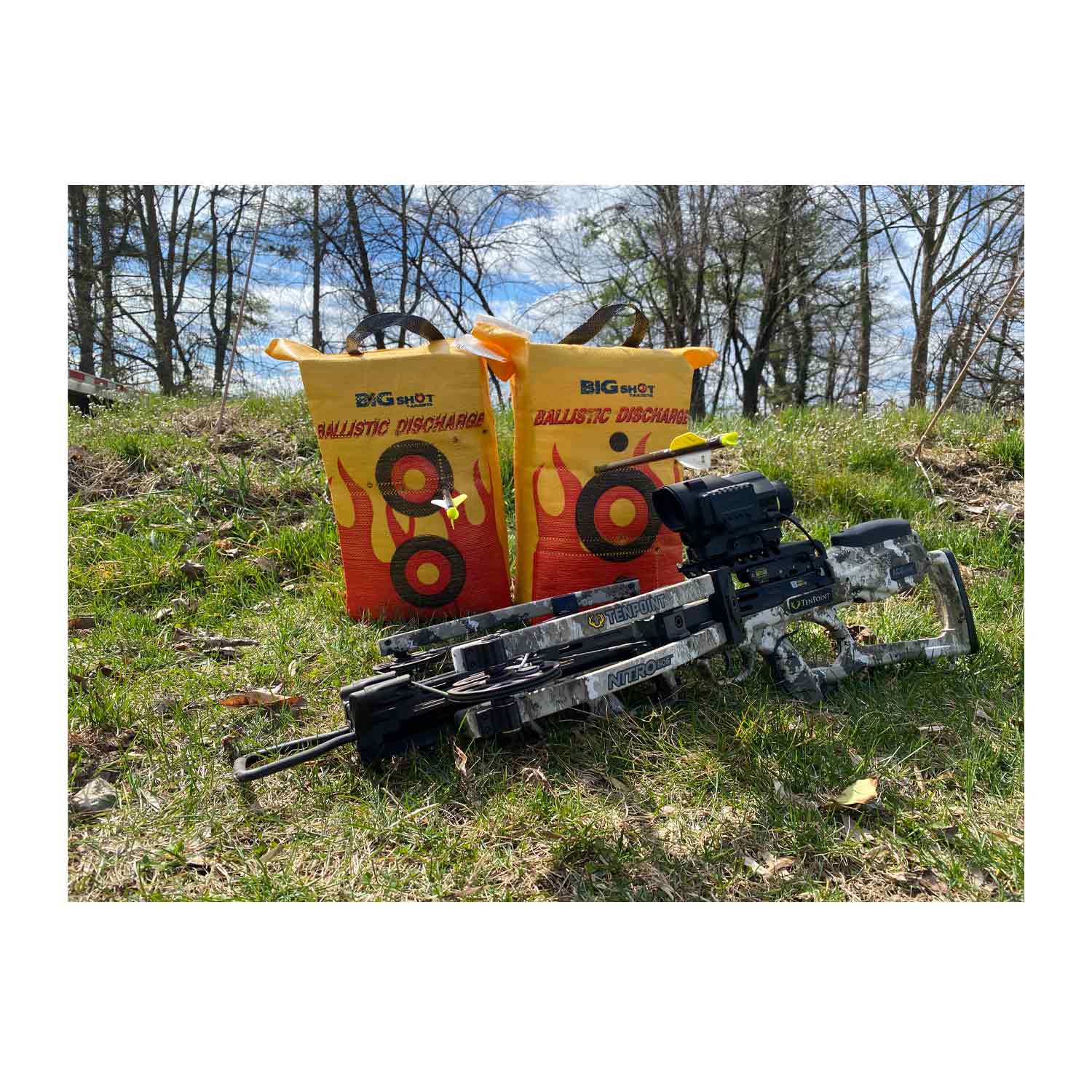 BIGshot 505 FPS High-Speed Ballistic Discharge Target for Outdoor Shooting Practice and Training - Perfect for Airsoft, Paintball, and Target Shooting Enthusiasts