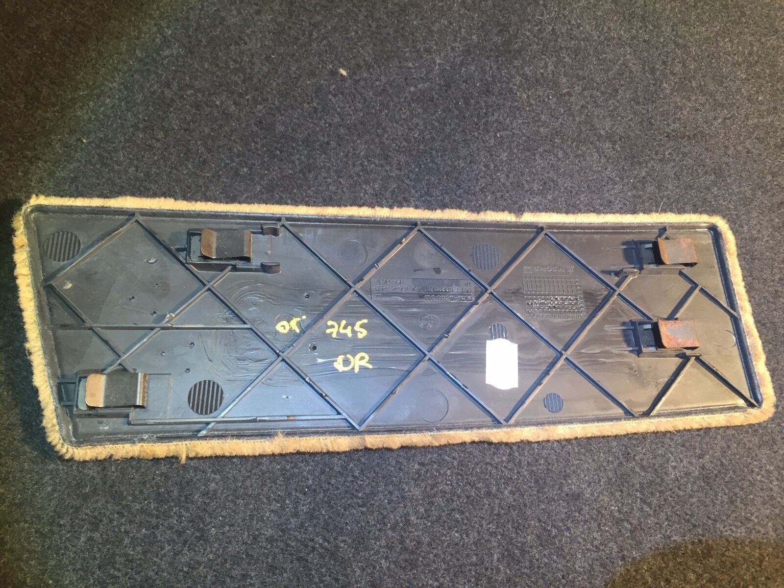 2002-2005 BMW 745i E65 Right Passenger Side Center Console Carpet Trim OEM Replacement - Perfect for Interior Upgrades & Car Restoration Projects