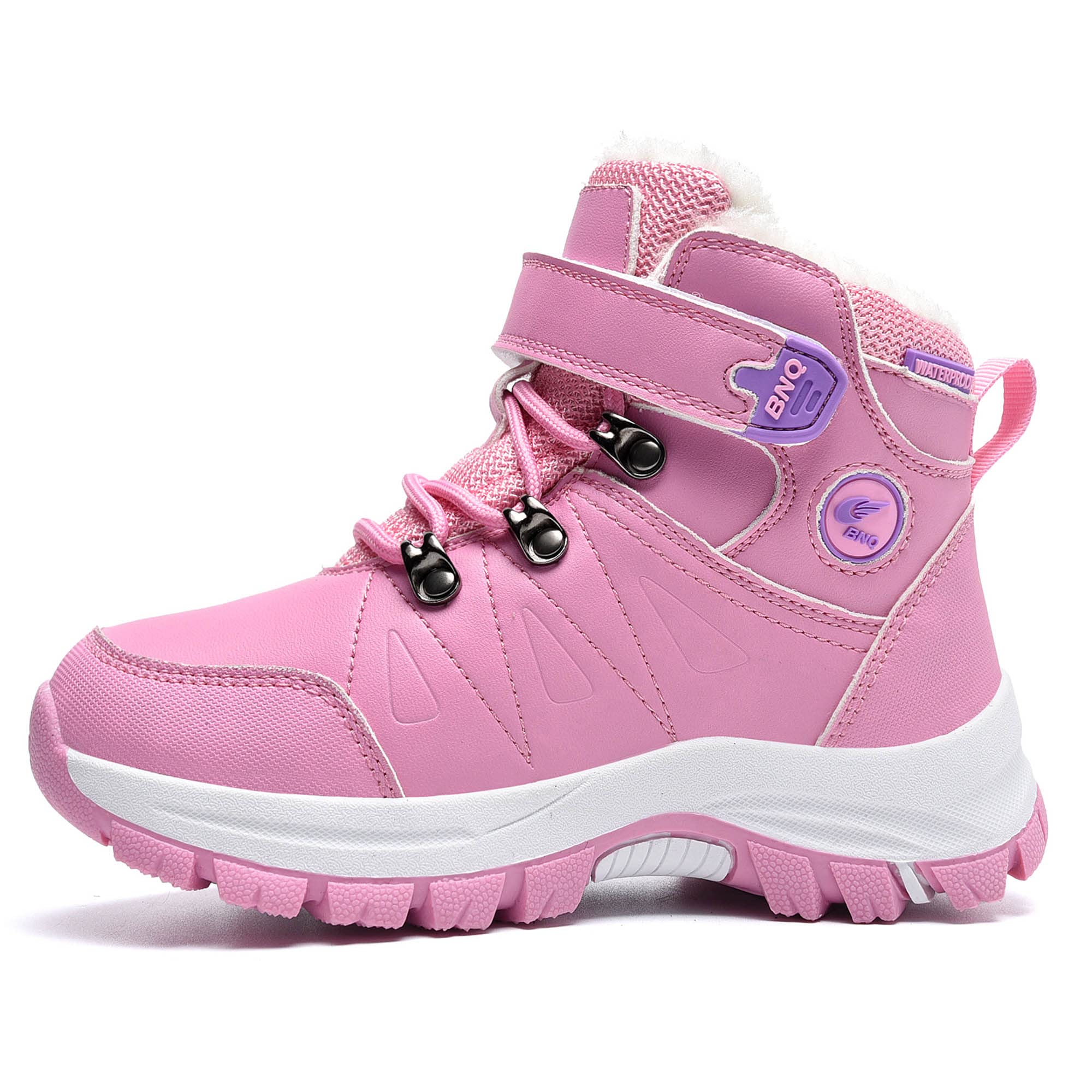 Gyeice Waterproof Winter Snow Boots for Kids - Non-Slip Insulated Hiking Shoes for Boys & Girls (Toddler to Big Kid) - Perfect for Snow Play, Outdoor Adventures & Cold Weather Activities