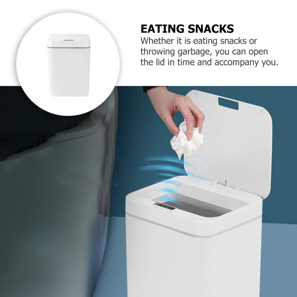 Automatic Sensor Trash Can - Smart Induction Garbage Bin with Motion Sensor, Hands-Free Waste Container for Kitchen, Bathroom, Office & Home Use