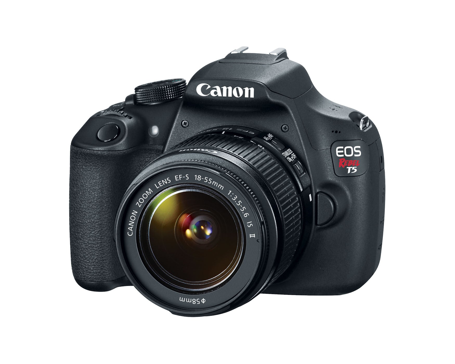 Canon EOS Rebel T5 DSLR Camera with 18-55mm IS II Lens Kit (Black) - Perfect for Beginners, Travel Photography & Family Moments