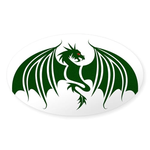 Clear - Green Dragon Sticker