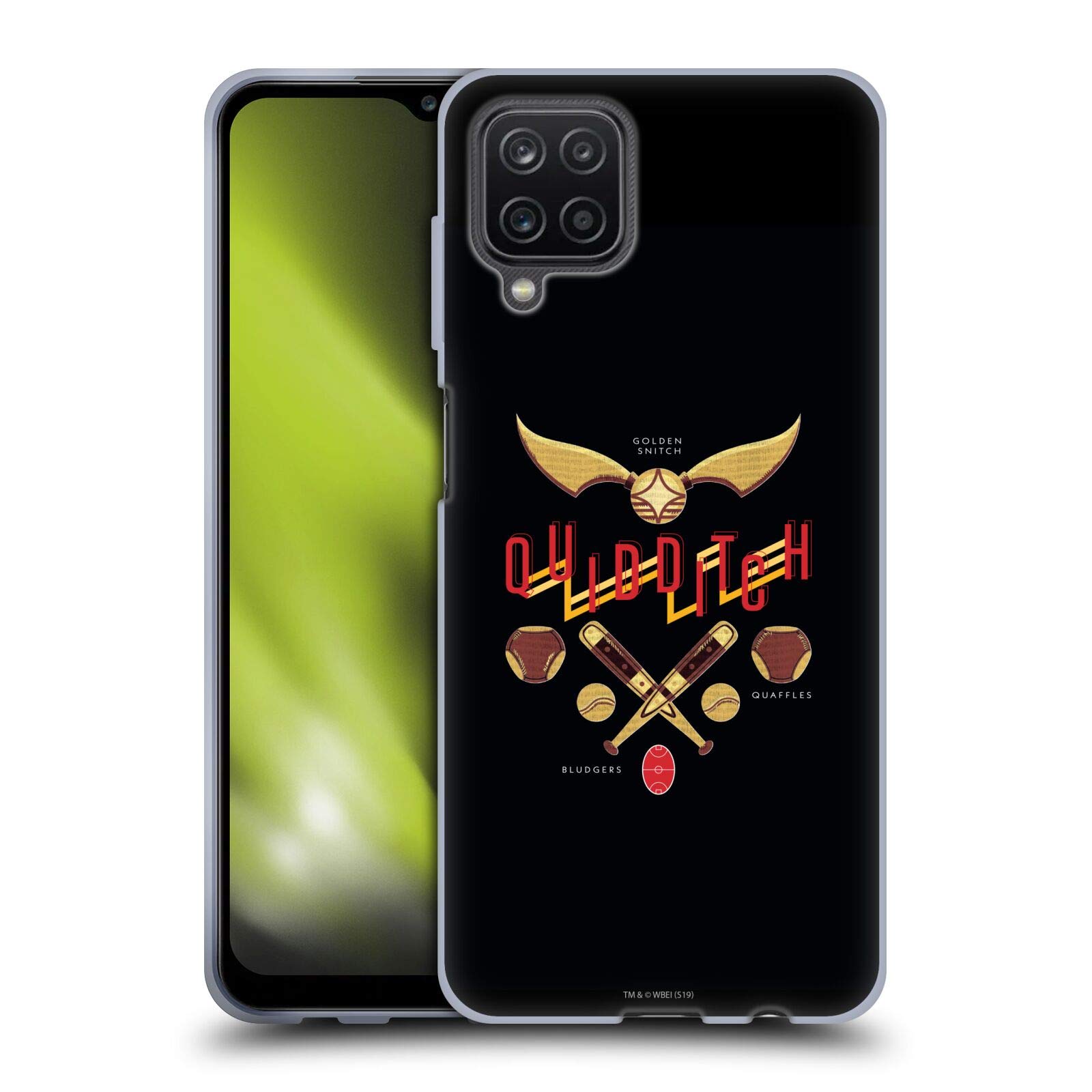 Harry Potter Quidditch Goblet of Fire II Soft Gel Case for Samsung Galaxy A12 (2020) - Officially Licensed by Head Case Designs, Perfect for Fans and Daily Protection