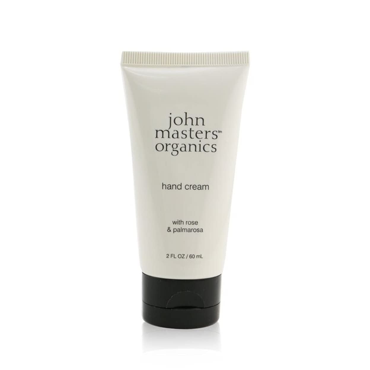 John Masters Organics Rose & Palmarosa Hand Cream 2 oz - Hydrating & Nourishing for Dry Skin - Perfect for Winter Care, Office Use & Travel
