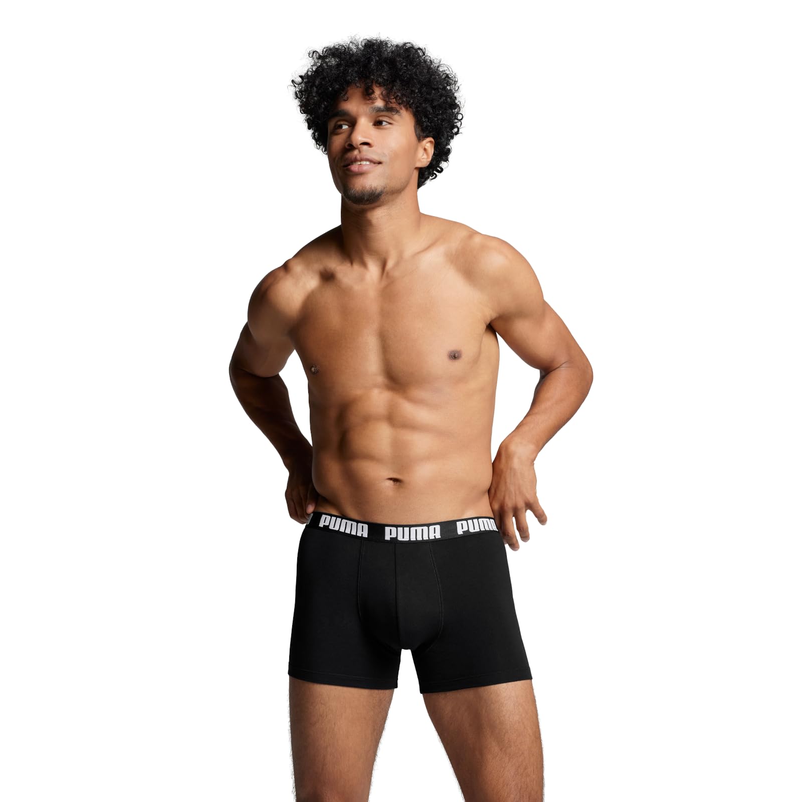 PUMA Men's Comfortable Cotton Boxer Briefs (3-Pack) - Soft Breathable Underwear for Everyday Wear, Workout & Lounge