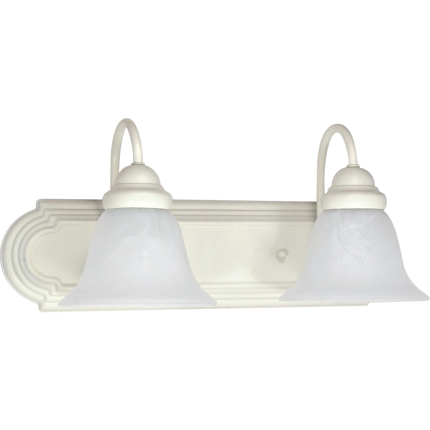 NUVO 60/316 Two Light Bathroom Vanity Fixture in Chrome Finish - Perfect for Modern Bathroom Lighting and Mirror Illumination