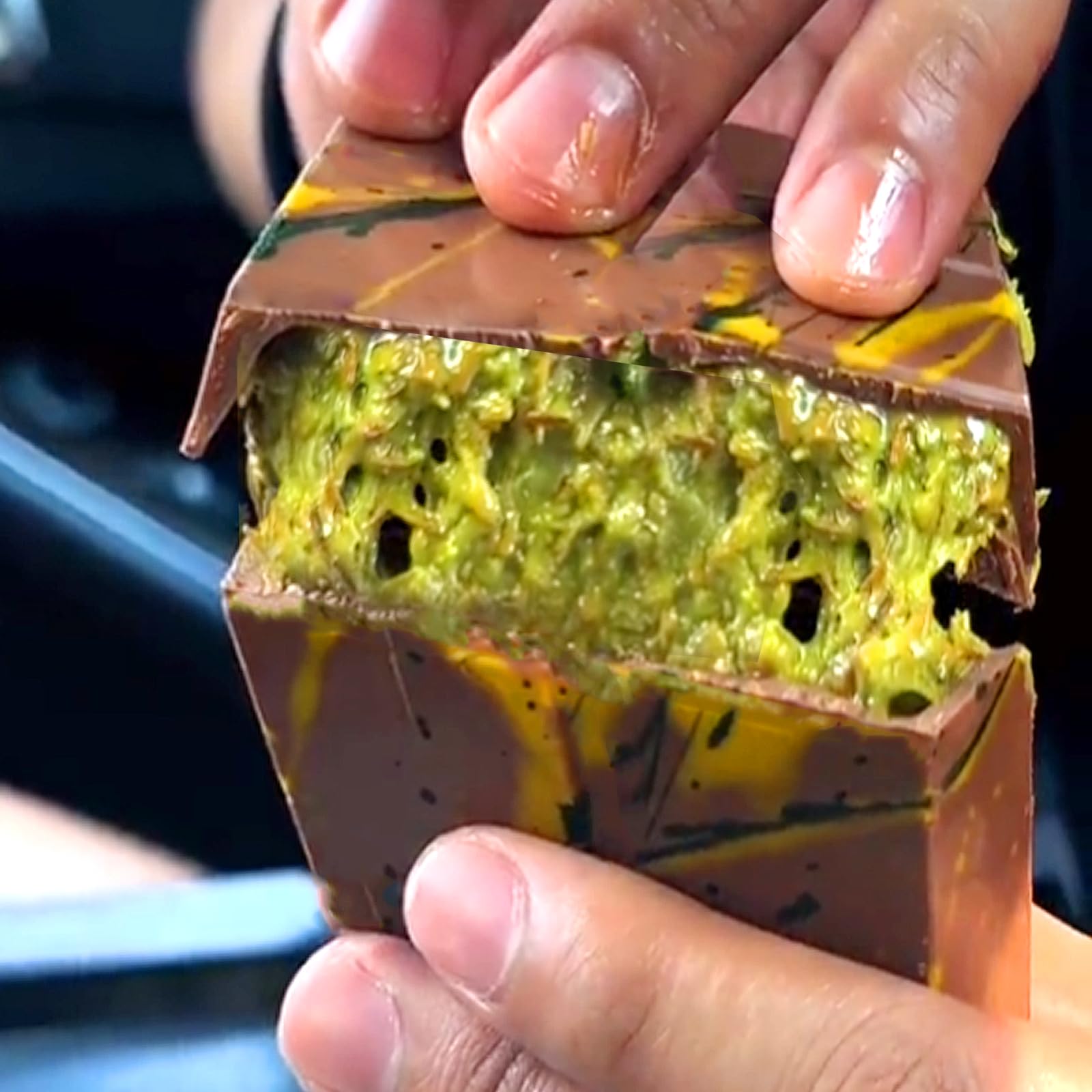 BABORUI 1 Inch Silicone Chocolate Bar Mold - 24 Cavities Deep Pistachio Chocolate Mold with Wrappers Scraper - Thick Candy Bar Mold for Kunafa, Dubai Style Chocolate, Candy Making - Perfect for Home Baking, DIY Gifts, and Professional Chocolatiers