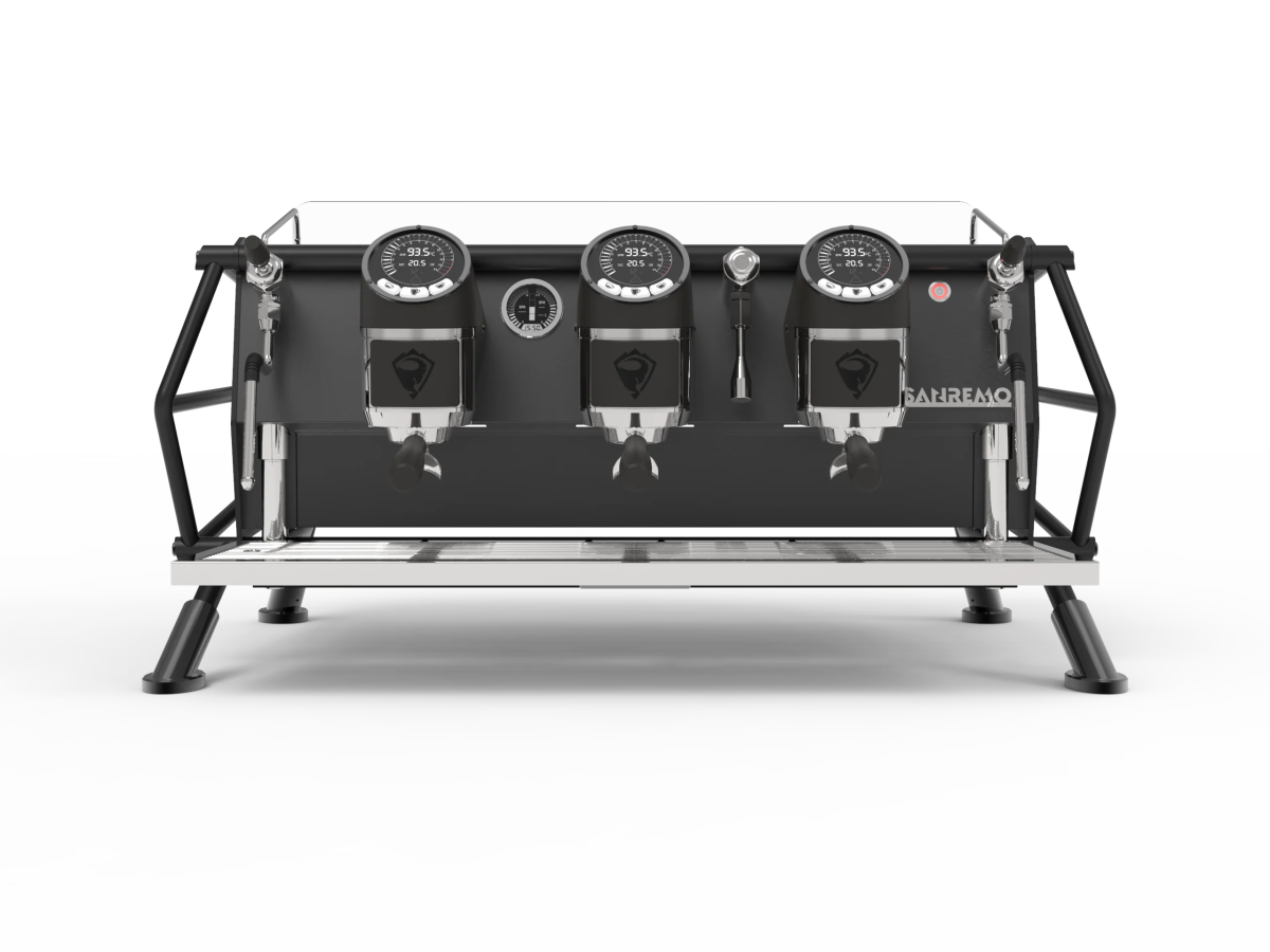 Sanremo Cafe Racer Naked Version 2 Groups Espresso Machine - Professional Commercial Coffee Maker for Cafes & Restaurants - Perfect for Baristas & Coffee Shops