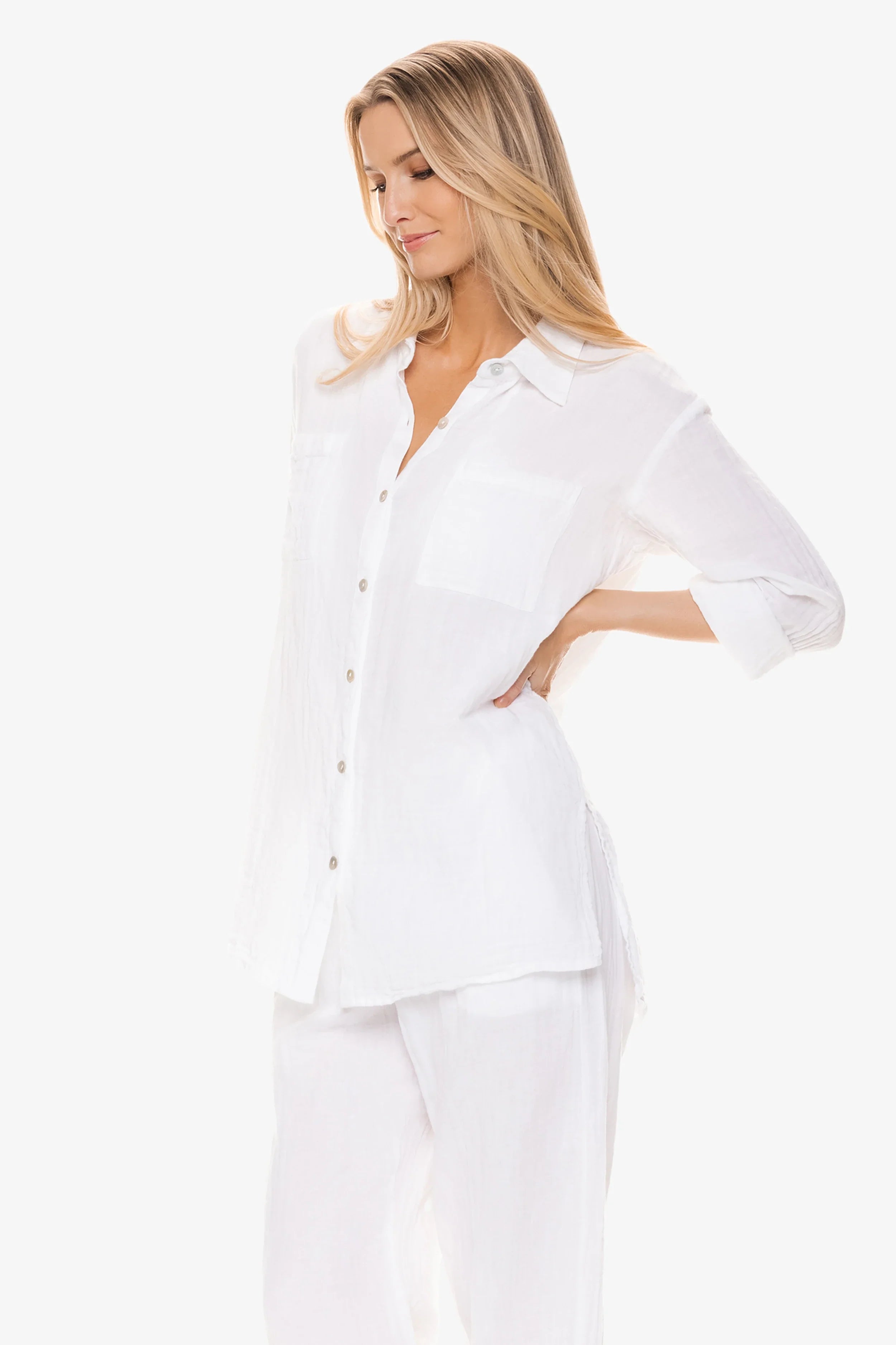 Hawaiian Island Shirt for Men & Women | Breathable White Tropical Shirt | Perfect for Beach Vacation, Luau Party & Summer Outfits
