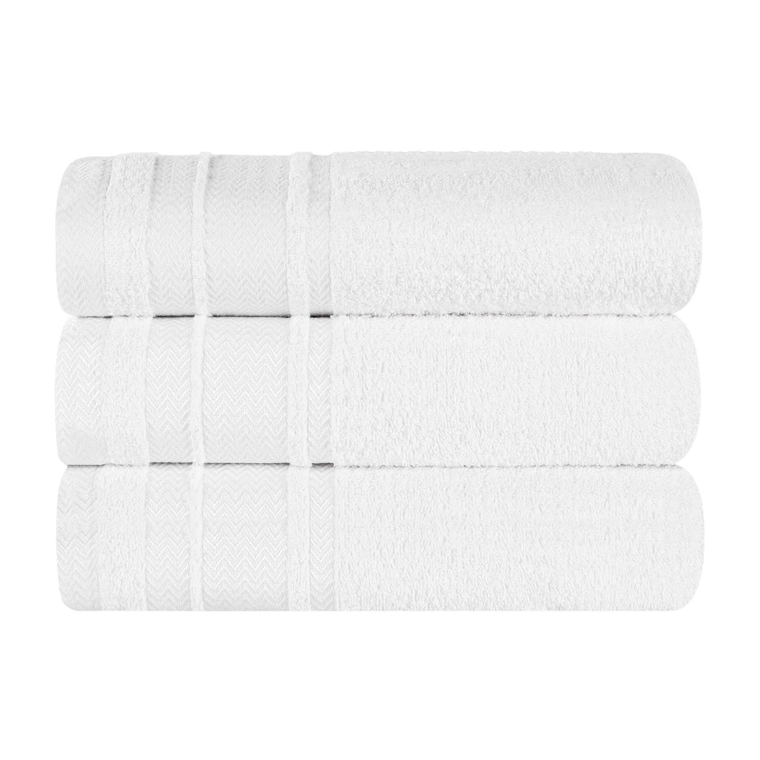 Premium Hays Cotton Soft Medium Weight Bath Towel Set of 3 - Ultra Absorbent & Quick Dry - Luxury Spa & Bathroom Essentials for Home, Hotel, Gym Use
