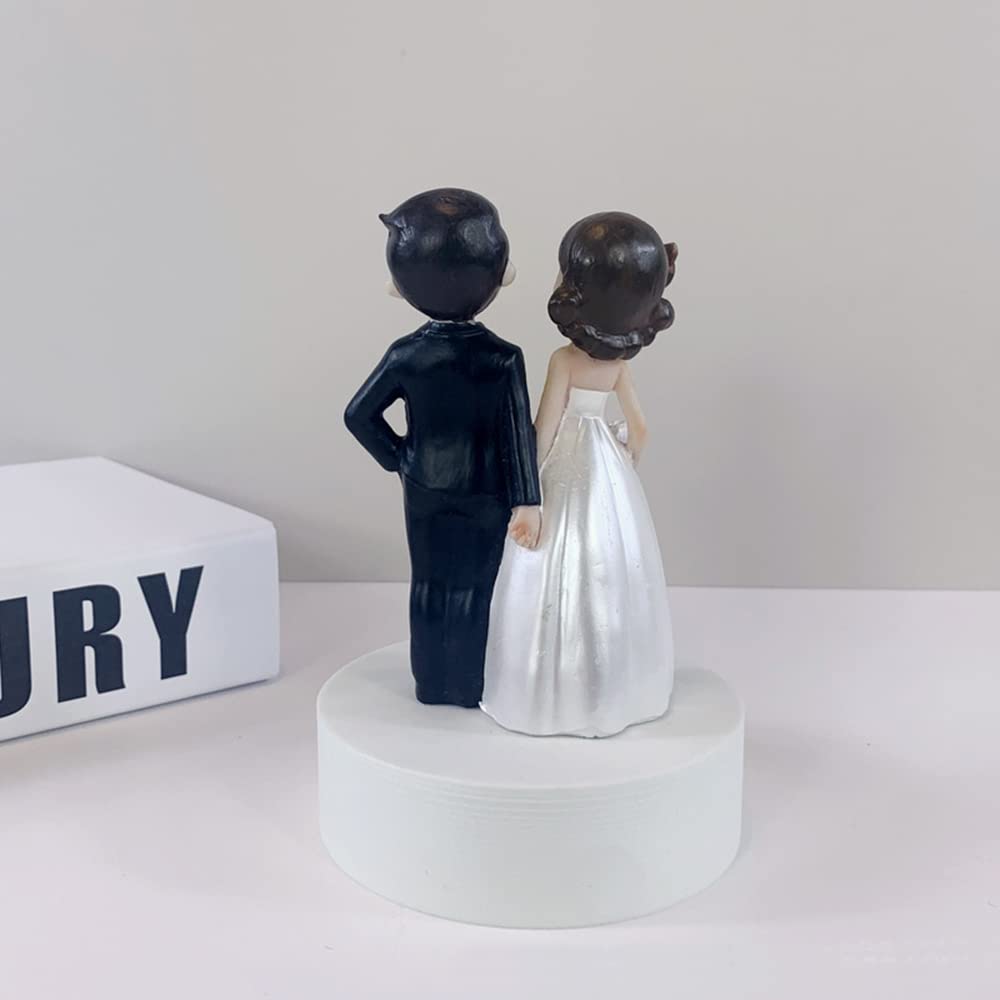 Custom Mr & Mrs Cake Topper - Wedding Couple Dolls, Anime Bride & Groom Cake Decorations, Cute Cartoon Couple Toppers for Anniversary, Engagement & Bridal Showers - Perfect for Wedding Cakes, Cupcakes & Dessert Tables