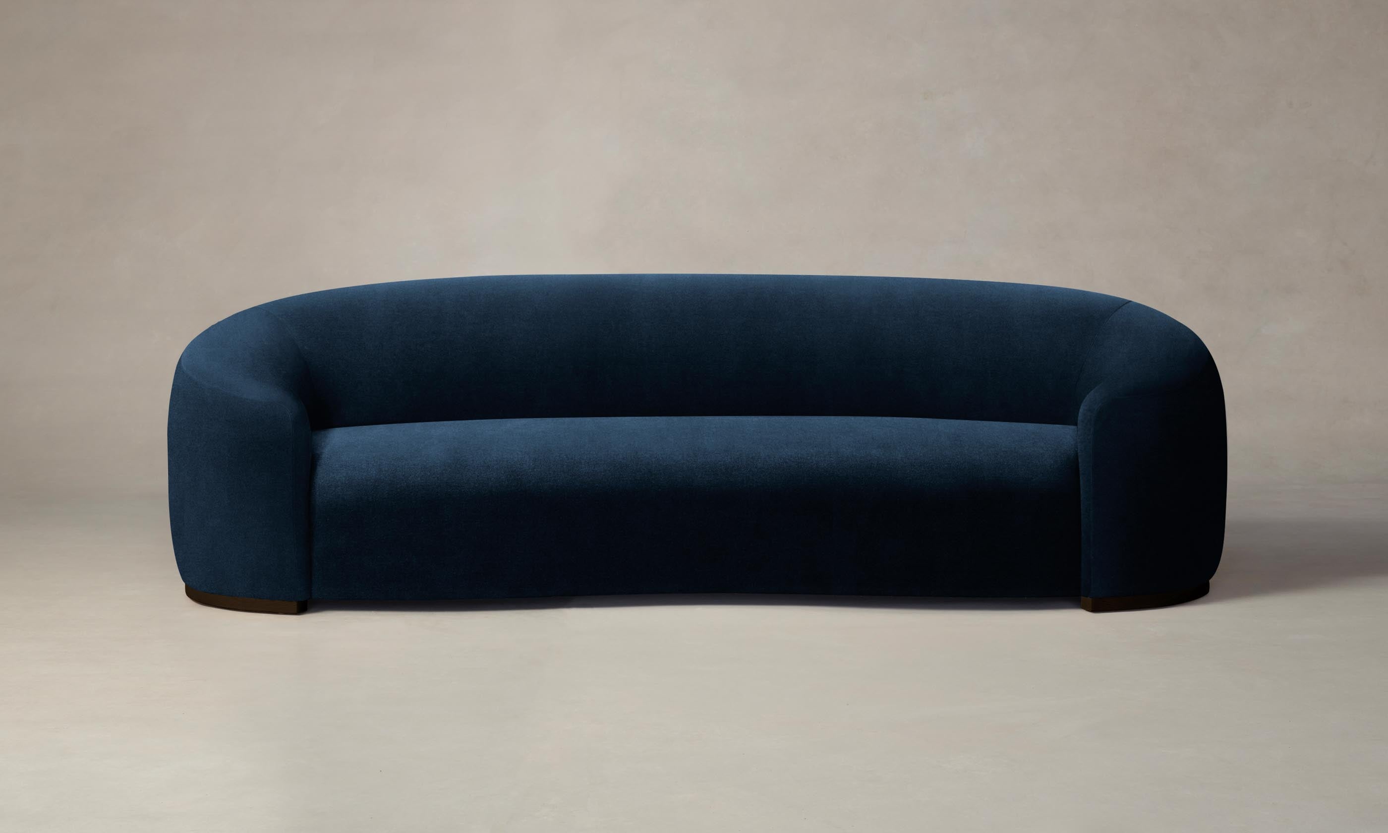 Luxury Chelsea Sofa - Performance Velvet Upholstery in Sapphire Blue | Modern Living Room Furniture for Home & Office Decor