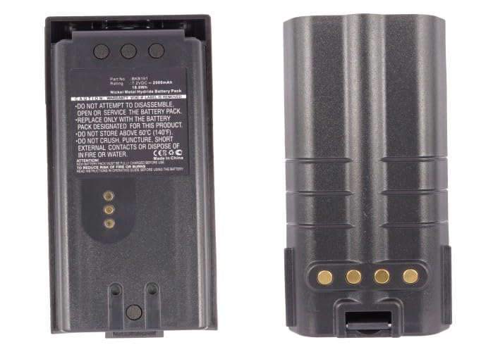 Synergy Digital 2-Way Radio Battery - 2500mAh Ni-MH Replacement for Harris P7130 & Ericsson BKB191210 (7.2V) | Long-Lasting Power for Emergency Communication, Construction Sites & Outdoor Adventures