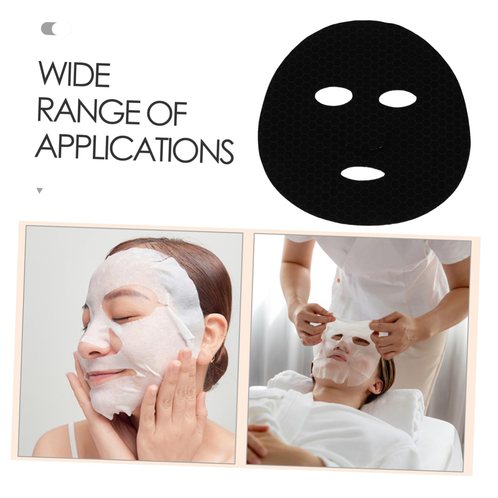 HEALLILY 10pcs Graphene Facial Sheet Mask for Skin Care & DIY Beauty