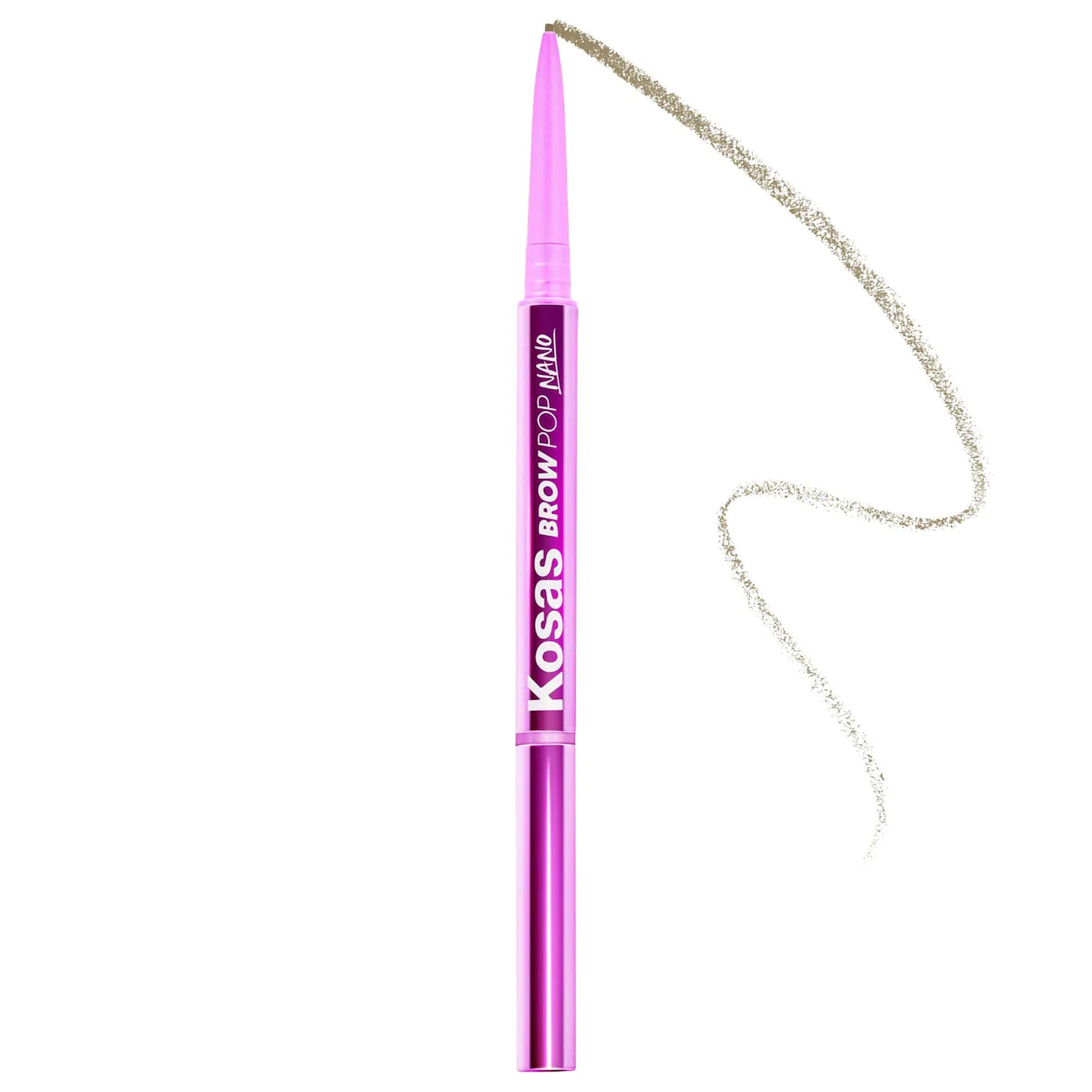 Kosas Brow Pop Nano Ultra Fine Detailing & Feathering Eyebrow Pencil - Natural-Looking Brows for All-Day Wear (Multiple Shades) | Perfect for Everyday Makeup & Professional Brow Styling