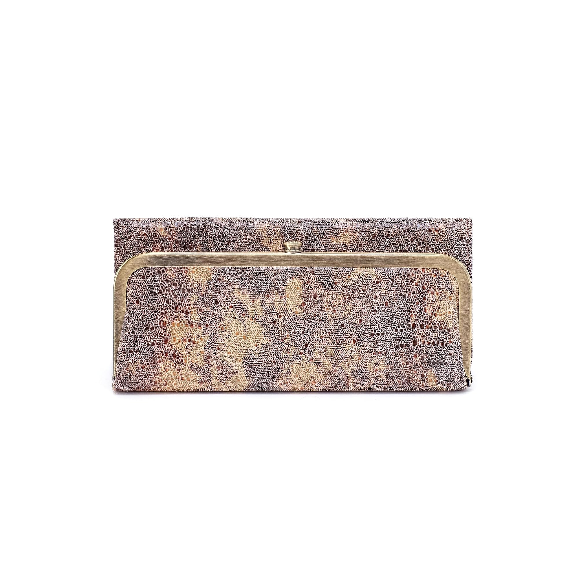 HOBO Rachel Clutch Wallet for Women - Genuine Soft Leather Crossbody Purse with Magnetic Lock & Zipper Pocket | Stylish & Functional | Perfect for Evening Parties, Date Nights & Travel Accessories