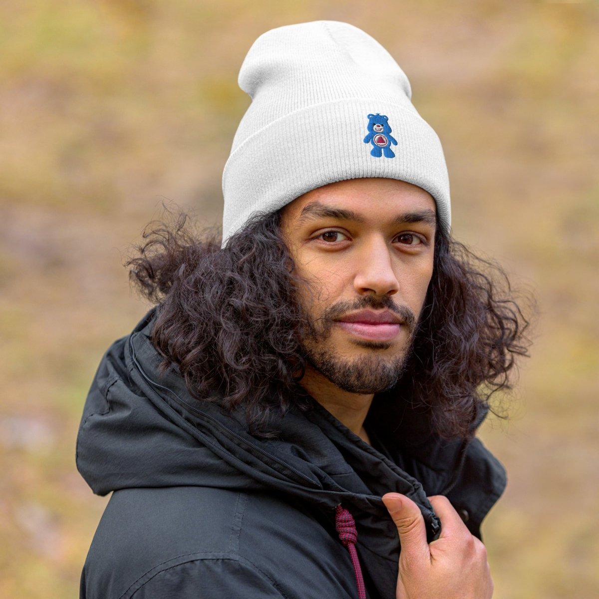 Serenity Cub Cuffed Beanie - Playful Sobriety Empowerment Hat for Women & Men | Winter Warm Knit Cap for Recovery Support & Everyday Wear