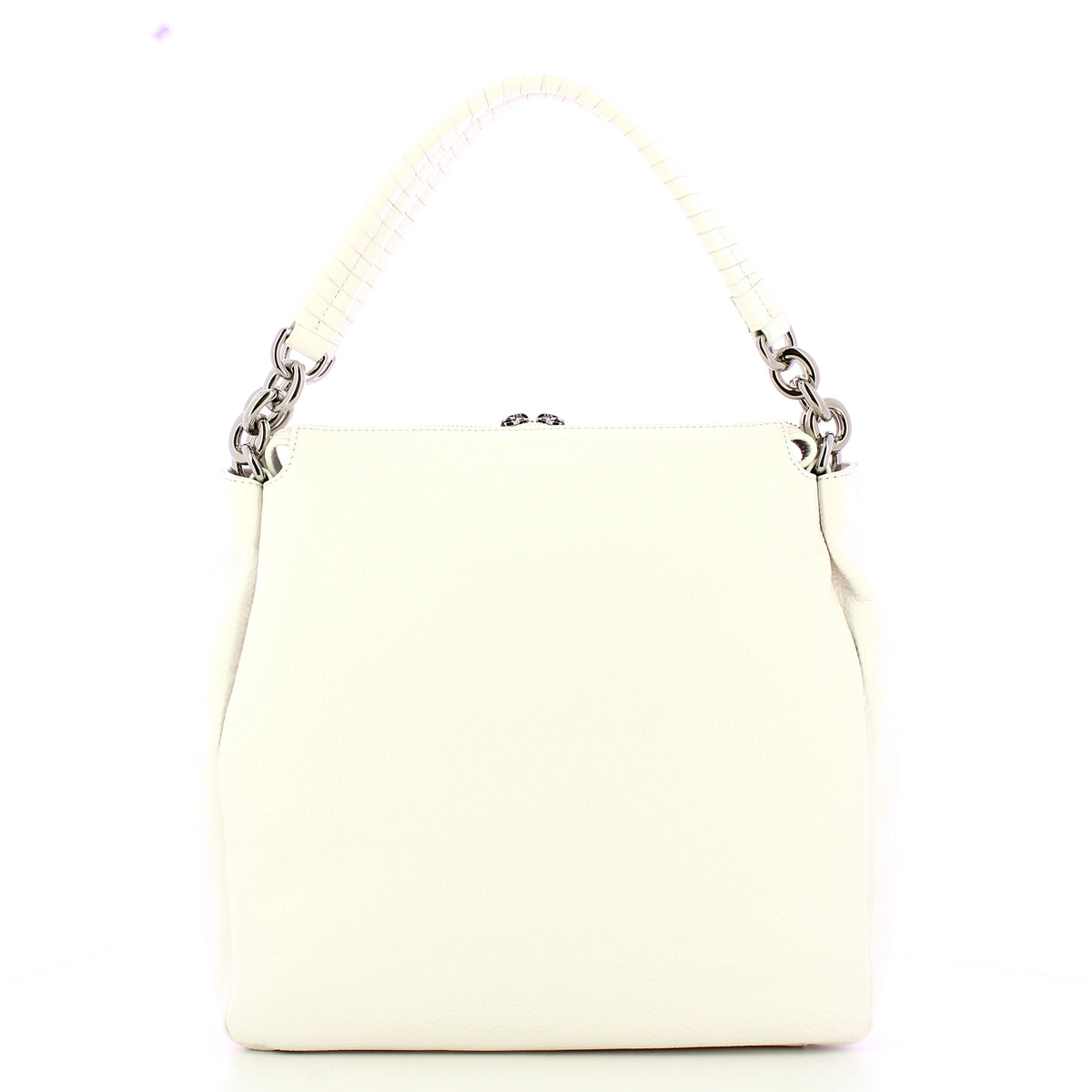 Coccinelle Maelody Brillant White Shoulder Bag for Women | Luxury Leather Handbag | Perfect for Work, Travel & Evening Events | DQK110180 BRILLANT/WHITE