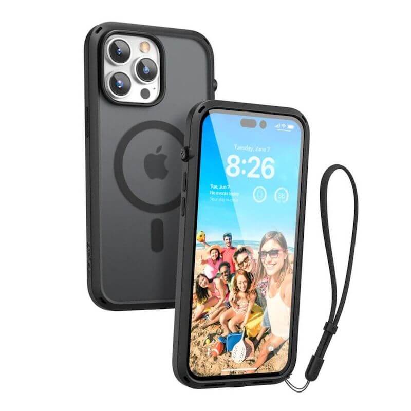 Premium Magnetic Case CATALYST INFLUENCE for iPhone 14 Pro Max - Black | Slim Protective Cover with MagSafe Compatibility | Perfect for Work, Travel & Outdoor Activities