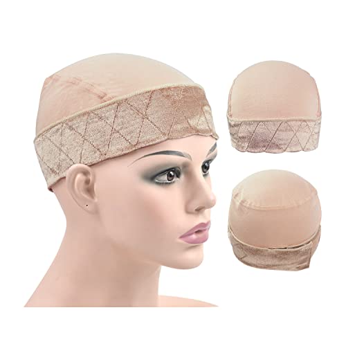 Breathable Wig Liner Cap with Adjustable Grip Band - Secure & Comfortable Hairpiece Base for Daily Wear, Cosplay & Costumes