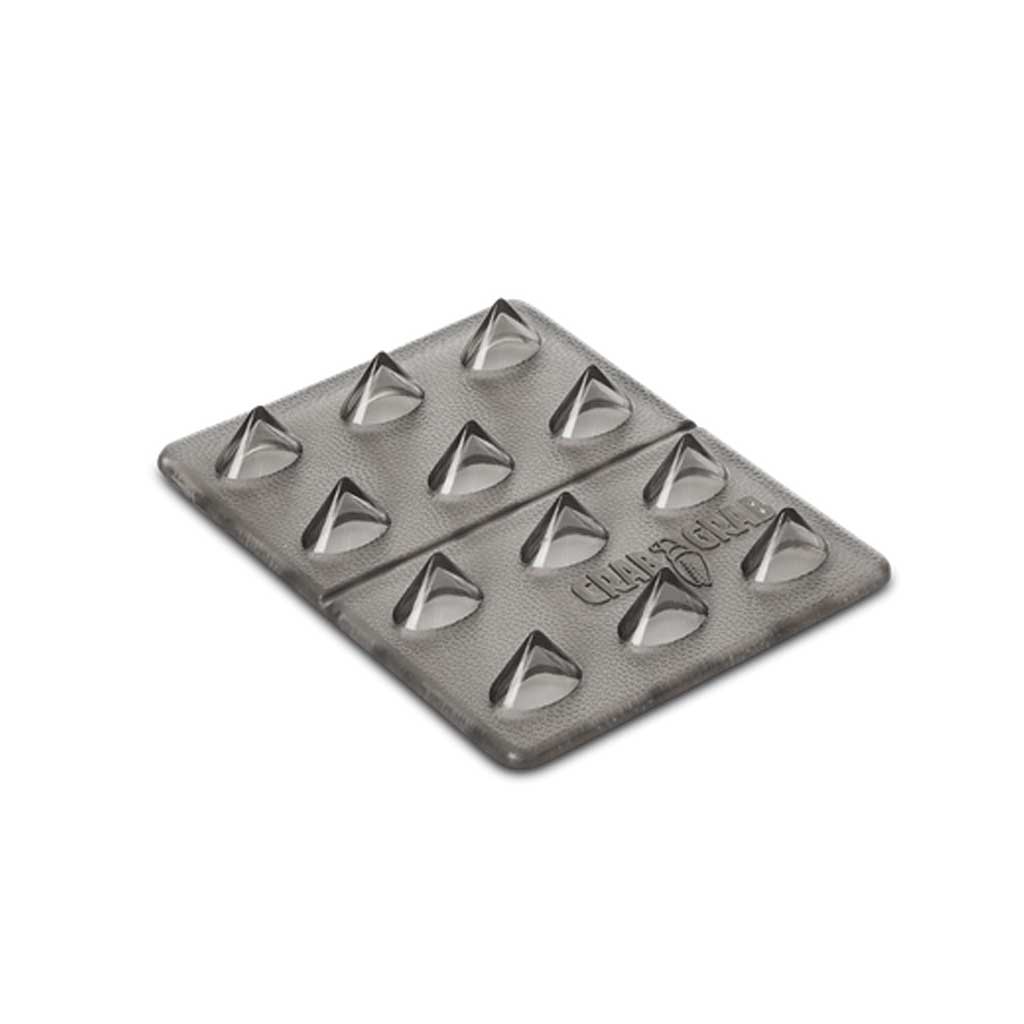 Crab Grab Mini Shark Teeth Stomp Pad - Non-Slip Snowboard Traction Pad for Enhanced Grip (Smoke Color) - Perfect for Snowboarding, Surfing, and Skateboarding