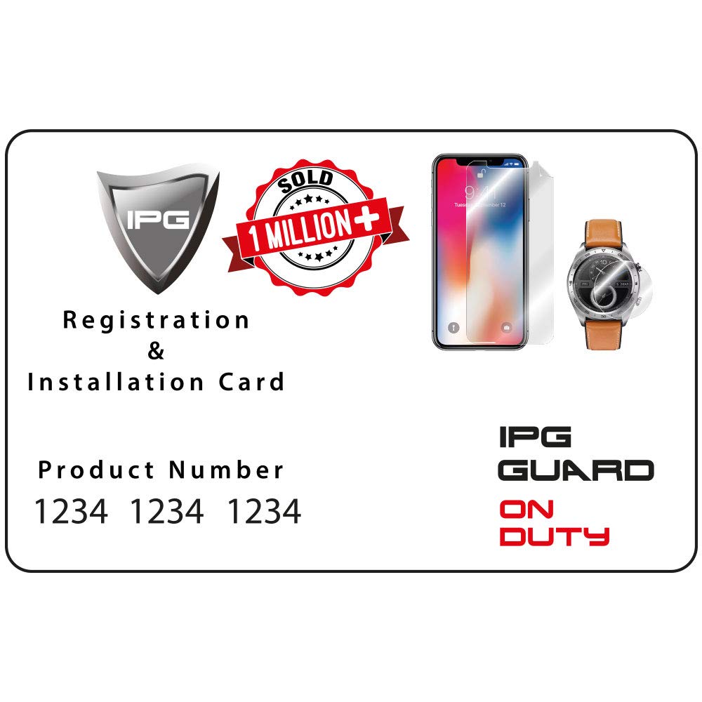 IPG For MISFIT VAPOR SMARTWATCH Screen Protector (2-Pack) - Invisible, Self-Healing, Bubble-Free Protective Film with Lifetime Replacement Warranty - Perfect for Gym, Running & Daily Use