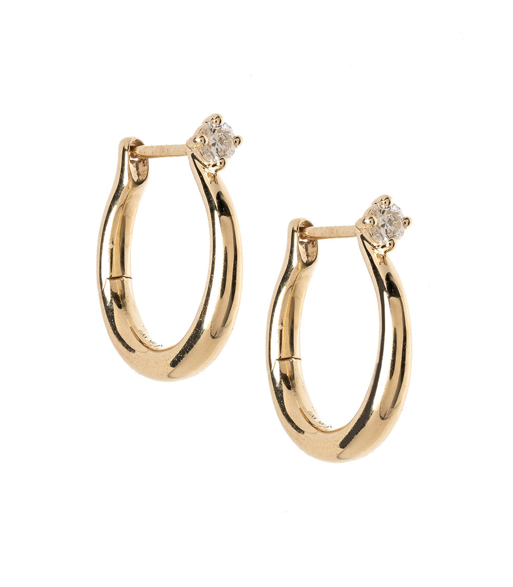 Small Estée Hoops - Elegant Gold-Plated Hoop Earrings for Women | Perfect for Everyday Wear, Office & Special Occasions