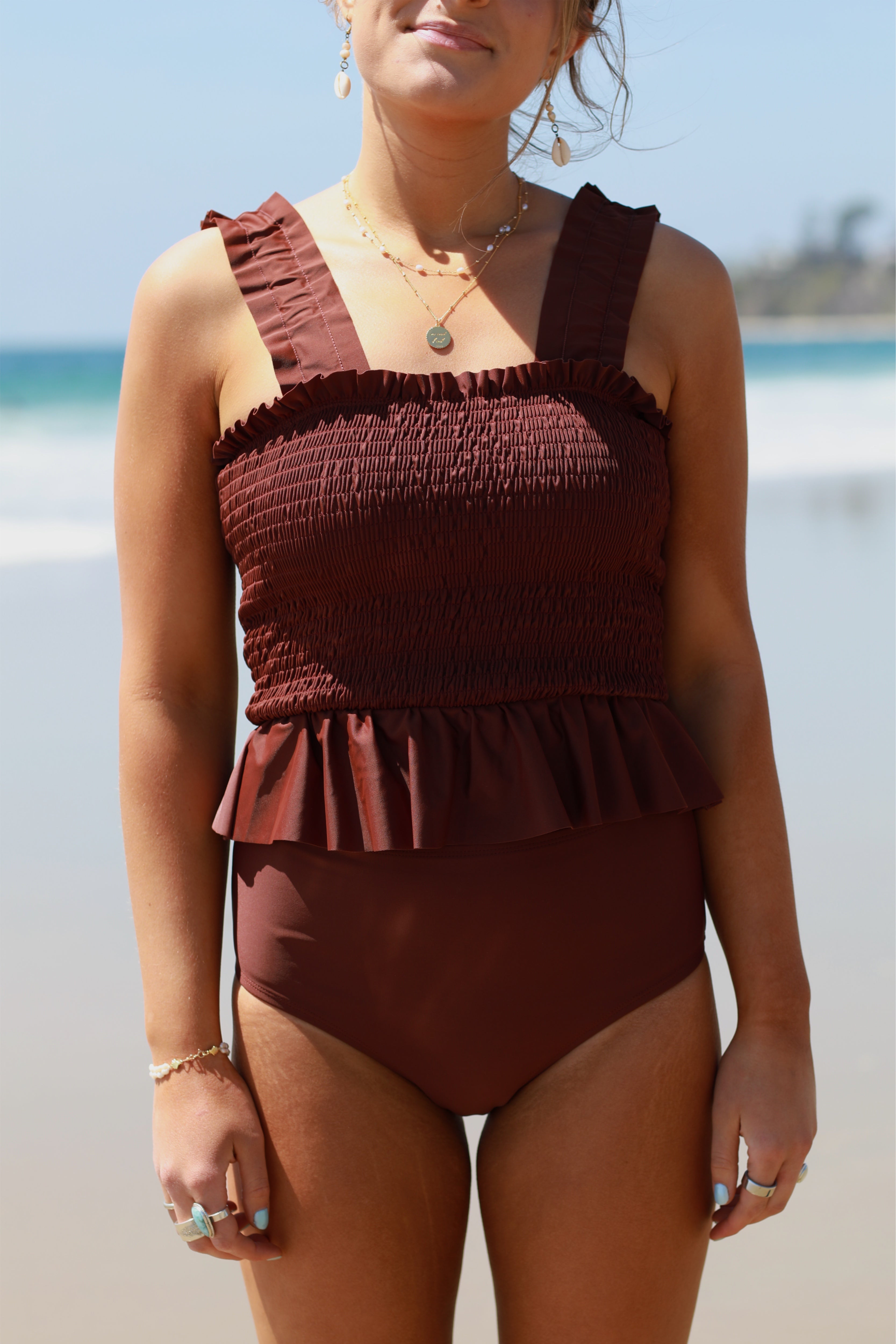 Coco Smocked Tankini Swimsuit for Women - Stylish & Comfortable Swimwear for Beach, Pool & Vacation - $76 New Collection