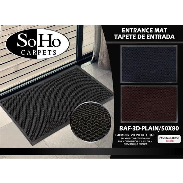 Non-Slip Entryway Rug - Durable Doormat for Home & Office - Perfect for High Traffic Areas, Mudrooms & Front Doors