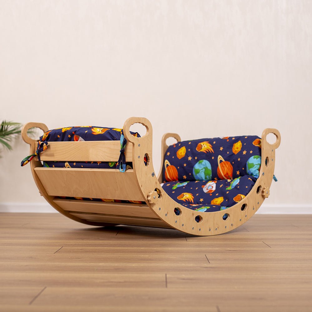 Montessori Balance Board for Kids - Wooden Wobble Board for Toddler Balance Training, Indoor Play & Yoga - Perfect for Home, Classroom & Gym Use