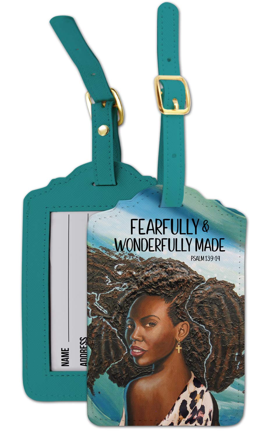 African American Expressions Luggage Tags - Unique Travel Accessories for Black Culture Enthusiasts | Perfect for Suitcases, Backpacks & Carry-Ons