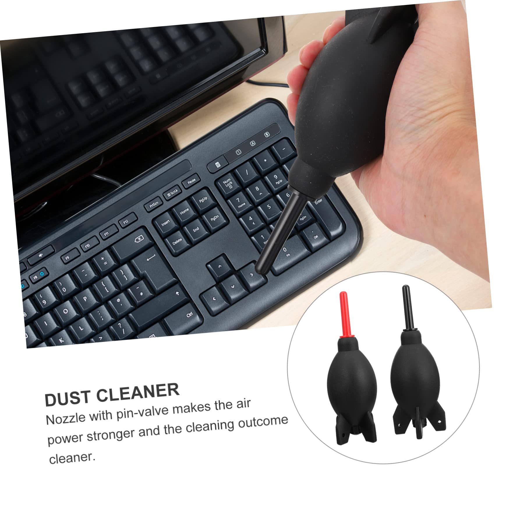 2-Pack Air Blower Dust Cleaner - Safe for Camera Lenses, Keyboard & Computer Screen Cleaning | Perfect for Electronics, Photography & Office Maintenance