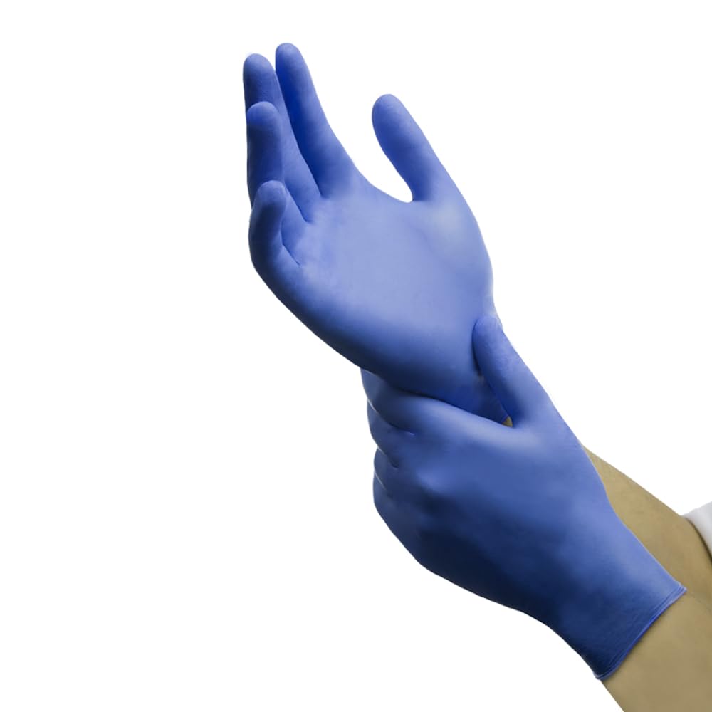 TRONEX Chemo-Rated Textured Nitrile Exam Gloves - Violet Blue, Disposable Medical Gloves for Healthcare, Food Service & Tattoo Artists - Latex-Free, Powder-Free, 100 Pcs/Box