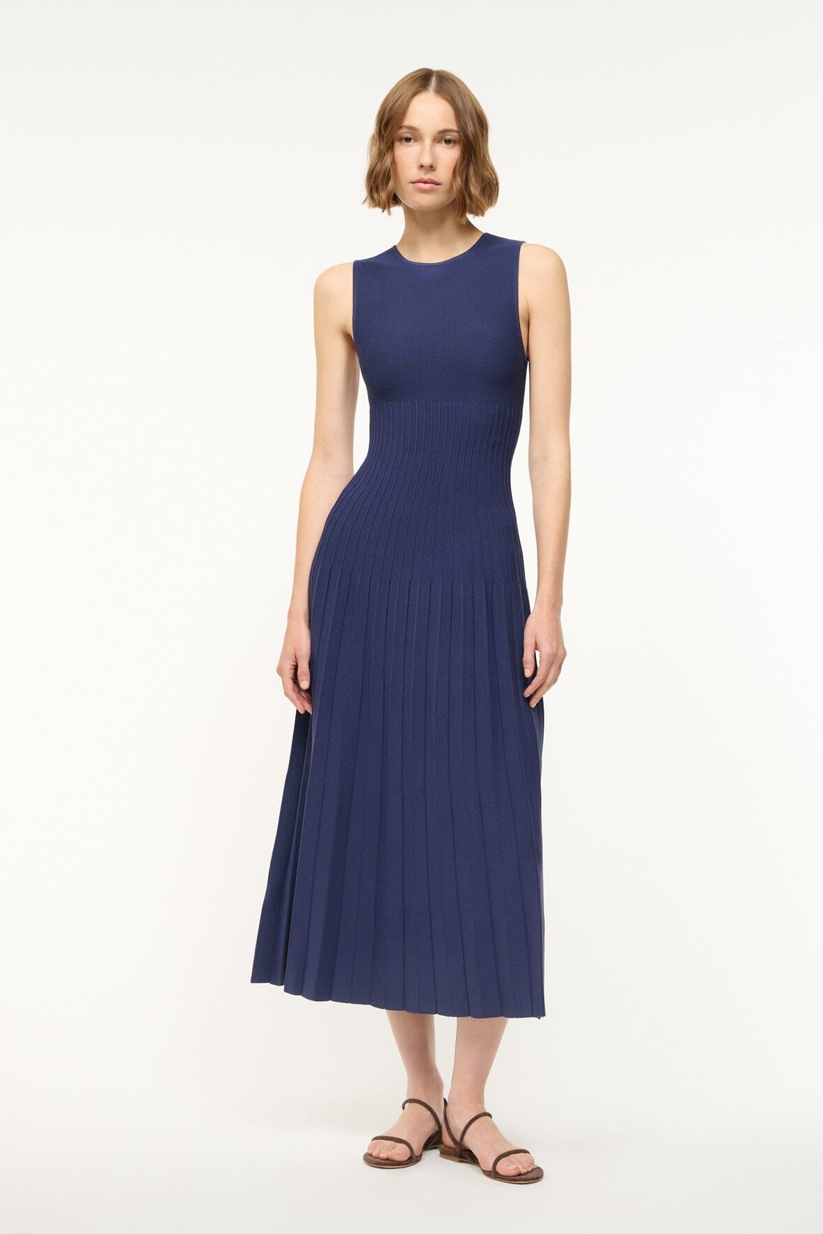 Elyse Women's Navy Blue Dress - Elegant Casual & Party Wear for Everyday Style