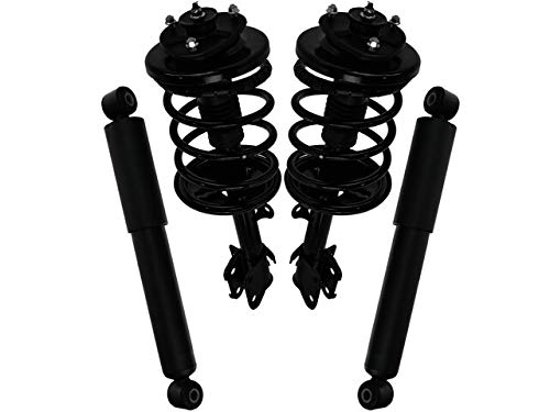 2003-2008 Honda Pilot Front & Rear Shock Strut & Coil Spring Kit - 4 Piece Complete Suspension Set for Smooth Ride & Improved Handling - Perfect for Off-Roading, Daily Commuting & Rough Road Conditions