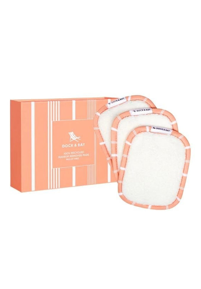 Dock & Bay Reusable Makeup Remover Pads - Eco-Friendly & Washable Cotton Rounds for Gentle Face Cleansing | Perfect for Travel, Gym & Daily Skincare Routine