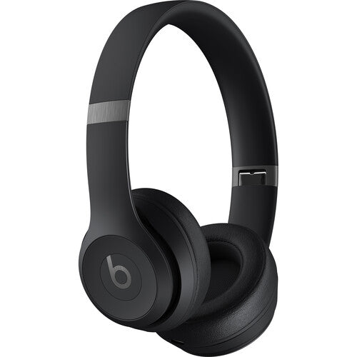 Beats Solo 4 Wireless On-Ear Headphones with Active Noise Cancelling - Matte Black (MUW23LL/A) | Bluetooth Headset for Gym, Travel & Work